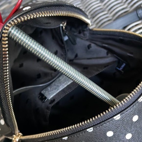 Kate Spade Disney X Kate Spade New York Minnie Dome Backpack Black Multi - Picture 10 of 16